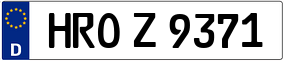 Trailer License Plate